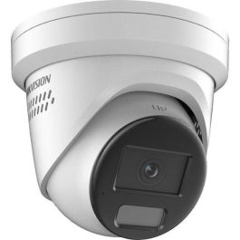 Hikvision Cámara IP Turret 4MP Smart Hybrid Light ColorVu 2.8mm WDR IP67 PoE Audio Alarma Visión Híbrida 30m