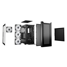 be quiet! Pure Base 501 DX Caja PC Midi Tower Negra con Ventana Lateral, Iluminación RGB, Compatible ATX, Filtro Antipolvo
