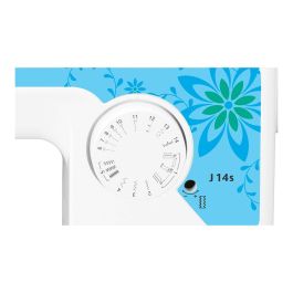 Brother J14s Máquina de coser mecánica automática de 14 programas, color blanco