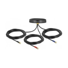 DeLOCK Antena Multibanda LTE UMTS GSM GNSS Omnidireccional para Montaje en Techo, Exterior, 3x Conectores SMA Macho, Negro, 28 dBi, IP67 Precio: 62.4965. SKU: B1G8HT2PPG