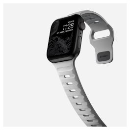 Nomad Sport Band Lunar Gray - Correa Deportiva de Caucho Ajustable para Apple Watch Ultra / 46mm y Series 42/44/45/49mm, Resistente al Agua