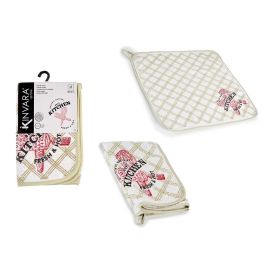 Paño de Cocina Rizo Fresh Kinvara - 50x50 cm, 25% Poliéster 75% Algodón, Verde/Blanco (24 Unidades) Precio: 37.50000056. SKU: S3609344