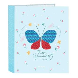 Carpeta de anillas BlackFit8 Mariposa Azul A4 27 x 33 x 6 cm Carpeta de anillas BlackFit8 Mariposa Azul A4 27 x 33 x 6 cm