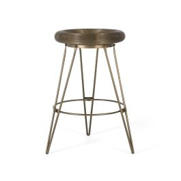 Giner Y Colomer - Taburete Alto de Metal 76 cm, Color Dorado, para Bar o Cocina Precio: 217.7879. SKU: B15DJ29GB9