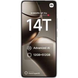Xiaomi MZB0HHFEU Smartphone 14T Pro 12GB RAM 512GB, Pantalla 6.67" 144Hz 1.5K AMOLED, Cámara Leica 50MP, 5G, Gris Titanio