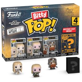 FUNKO Bitty POP! El Señor de los Anillos: Blister 4 Figuras Coleccionables (2,2cm) con Galadriel y 1 Figura Misteriosa Rara