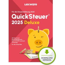 Lexware QuickSteuer Deluxe 2025 - Software para 1 Dispositivo y hasta 5 Declaraciones de Impuestos - Descarga ESD Precio: 45.95000047. SKU: B15KPMAQ8E