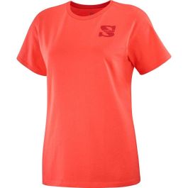 Camiseta de Manga Corta Hombre Salomon Outlife Small Logo Rojo 14 Años