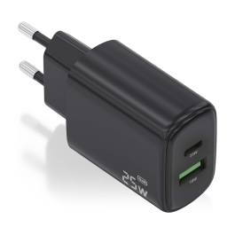 AISENS - CARGADOR 25W, 1xUSB-C PD3.0, 1xUSB-A QC3.0, NEGRO Precio: 5.59000035. SKU: B1BSM9YQRL