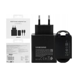 Samsung Cargador 50W Duo (2x USB-C) Super Fast Charging 2.0 con Cable USB-C 1.8m Negro para Smartphones y Tablets
