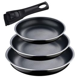 Set 3 sartenes (ø18+ø20+ø24cm) click & cook Precio: 35.99000042. SKU: B1EPAJ9QYQ