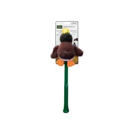 Flingerz Juguete Perro Pato Furry Duck con Lanzador, Nylon Balístico Resistente, Chirriador, Lavable, para Lanzamiento Largo