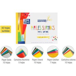 Oxford Bloc Papeles Surtidos Manualidades 42H A4 - Papel de Seda, Aluminio, Charol, Celofán y Cartulina Precio: 5.50000055. SKU: B1BXTAWN4K