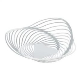 Cesto Trinity Blanco 26cm de Acero y Resina - Diseño Adam Cornish para Alessi - Ref: ACO02 W Precio: 46.69000017. SKU: B12V43YATL