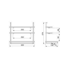 Emuca Portarrollos de cocina Titane, Acero, Gris antracita