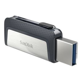 Sandisk Ultra Dual Drive Type-A/Type-C 64GB USB 3.2 Gen 1 (3.1 Gen 1) Negro Plata