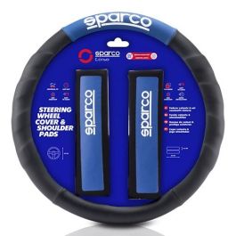 Funda Volante+Almohadilla N-Az Sparco Negro-Azul Cs10 SPC1111KAZ Funda Volante+Almohadilla N-Az Sparco Negro-Azul Cs10 SPC1111KAZ
