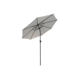DKD Home Decor Parasol para Terraza y Jardín Gris 265 x 265 x 250 cm