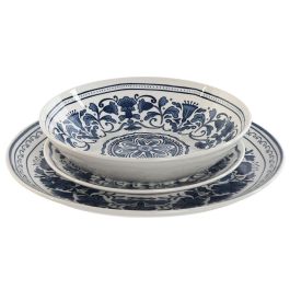 Vajilla Arabe DKD Home Decor Azul Blanco 27 x 2 x 27 cm Set de 18 Precio: 64.49999985. SKU: B1HELGLZ8F
