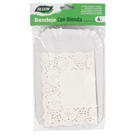 Set de 4 bandejas rectangulares Blonda 14x21 cm Algon (48 Cajas) Set de 4 bandejas rectangulares Blonda 14x21 cm Algon (48 Cajas)