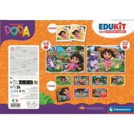 Clementoni CLE8005125182091 Edukit 4 en 1 Dora