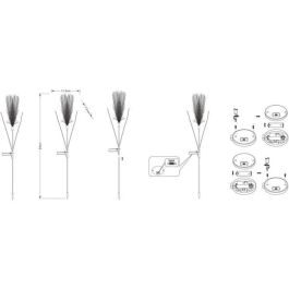 Galix G4515 Decoración Luminosa Energía Solar Plumero