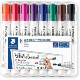 Staedtler 351 WP8 Estuche con 8 Marcadores Lumocolor para Pizarra Blanca, Punta Extra-Gruesa, Colores Surtidos, Alemania Precio: 19.89000057. SKU: B1JYWCQ7TR