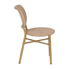 Silla Beige Aluminio-Textileno Exterior 47 X 60 X 79 cm
