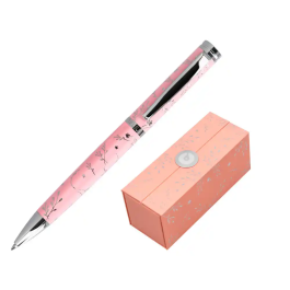 Belius Bella Boligrafo de Aluminio Diseño Plateado Relieve Tinta Azul Caja de Diseño Color Rosa Precio: 20.50000029. SKU: B1C9H6H6R4