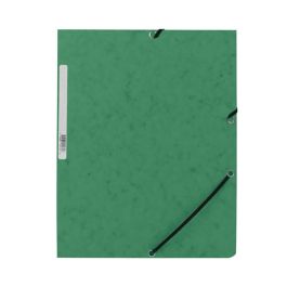 Carpeta Q-Connect Gomas Kf02168 Carton Simil-Prespan Solapas 320x243 mm Verde