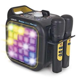Karaoke Light Party Duo Golden Edition, Altavoz Bluetooth, 2 Micrófonos, 5 Modos Juego, Control Volumen, Luces, Sonidos, +14 Años, 35x20x27.9 cm