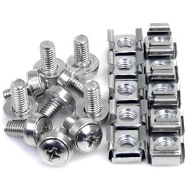 Soporte Startech CABSCREWM6 Plateado Acero Inoxidable (50 Unidades)