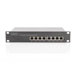 DIGITUS Switch Gestionado L2+ Gigabit Ethernet 8 Puertos PoE+ 80W Negro Full Duplex