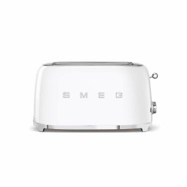 Smeg TSF02WHEU Tostadora de Pan Estilo Años 50 Blanca para 4 Rebanadas