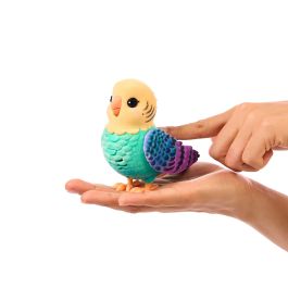 Moose Little Live Pets Pájaro Parlanchín Azul 26691 con Más de 20 Reacciones y Sonidos, Repite lo que Dices