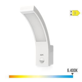 Edm Aplique Exterior LED 10W 1686LM 6400K con Sensor de Movimiento, IP54, 6.6x18.8x25cm
