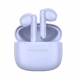 Auriculares Bluetooth Vention ELF E03 NBHV0 con estuche de carga/ Autonomía 6h/ Púrpura Precio: 10.50000006. SKU: B1DTML58M8
