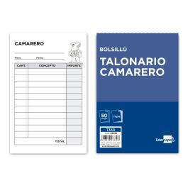 Talonario Liderpapel Camarero Bolsillo Original Y 2 Copias 350 10 unidades