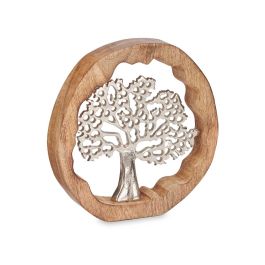 Árbol de la Vida en Metal Plata con Soporte de Madera 25x25x4 cm - Giftdecor (6 Unidades) Árbol de la Vida en Metal Plata con Soporte de Madera 25x25x4 cm - Giftdecor (6 Unidades)