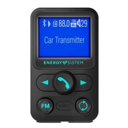 Energy Sistem 455249 Transmisor FM Coche Xtra Bluetooth, Pantalla LCD 1.4", USB, MicroSD, Manos Libres y Asistente Voz