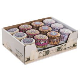 DKD Home Decor Vela Árabe Multicolor 7.5 x 5 x 7.5 cm (24 Unidades) Coco/Vainilla