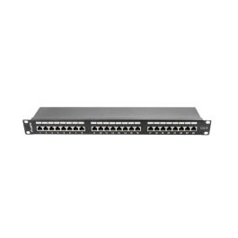 Lanberg Patch Panel 24 Puertos Cat6 RJ-45 Negro Metal 1U PPS6-1024-B