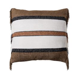 Cojín Blanco-Marrón Algodón/Terciopelo 50 X 50 cm Precio: 36.058. SKU: B194PZ7VR8