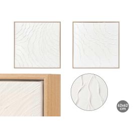 Cuadro Lienzo Marco Natur Honda 62x62 cm - Giftdecor - Blanco/Gris - Madera/Tela (4 Unidades) Precio: 99.50000005. SKU: B16PDVFTAM