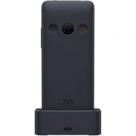 TCL One Touch 4042S T312D1-3ALCA112 Teléfono Móvil 4G para Mayores, Pantalla 2.8", Botón SOS, Batería 1500 mAh, Gris Oscuro