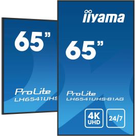 iiyama 65" 4K UHD 3840x2160 IPS Panel para Cartelería Digital Profesional 24/7 Modo Retrato/Paisaje 500cd/m² Soporte Pared Incluido Precio: 965.49999964. SKU: B1F53MKRGT