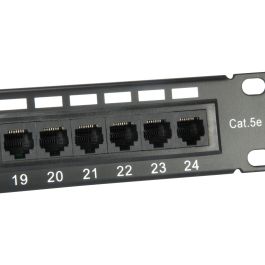 EQUIP 235325 Patch Panel 24x RJ45 Cat5e 19" UTP 1HE Negro