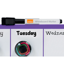 Nobo Planificador Semanal Magnético Violeta 140x360 mm