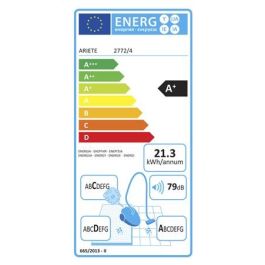 Ariete 2772/4 Aspirador Escoba con Cable Evolution - Tecnología Ciclónica, Filtro HEPA Lavable, Ligero y Práctico para Alfombras, Suelos y Superficies Difíciles