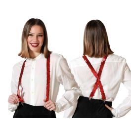 Tirantes rojos con lentejuelas para disfraz unisex - Ideal para artistas y espectáculos Precio: 1.5900005. SKU: B1HB66TVTF